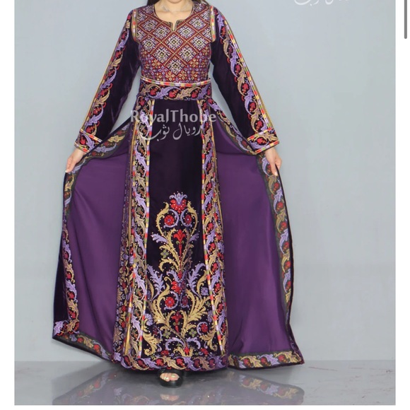 Worn once purple ROYAL THOBE size 2 with detachable skirt - Picture 7 of 8